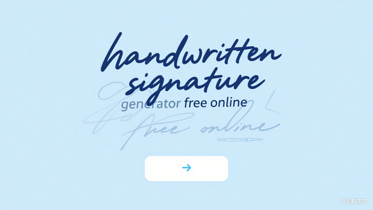 Handwritten Signature Generator Free Online