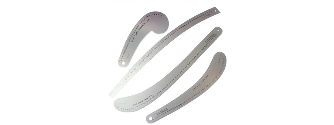 What is included in Metal Curve Sewing Ruler Set, and what are their uses?