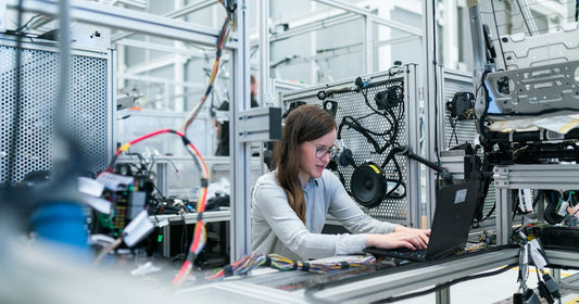Quality control inspection of China manufacturing - factory production and product quality check