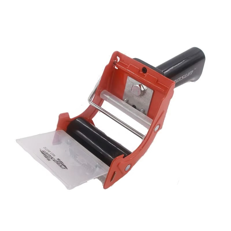 Ergonomic Tape Dispenser Gun – Heavy Duty Steel Packing Tape Cutter for Box Sealing, Comfortable Design, Safety Anti-Reverse System