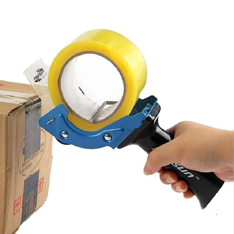 Ergonomic Tape Dispenser Gun – Heavy Duty Steel Packing Tape Cutter for Box Sealing, Comfortable Design, Safety Anti-Reverse System