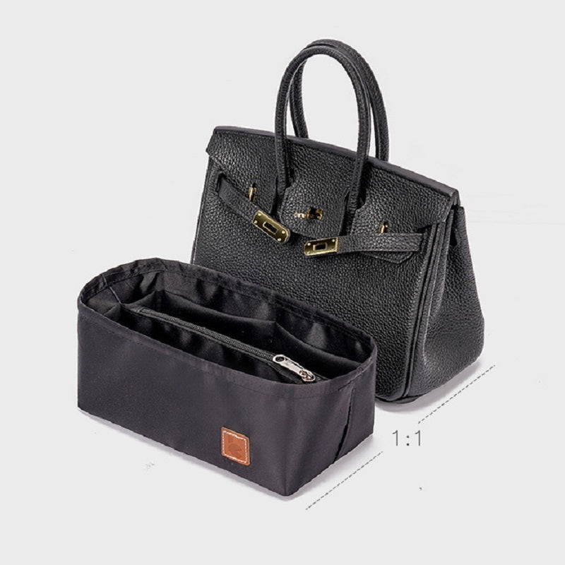 Clocore Fashion Satin Insert Bag for Birkin Handbag Size 25 30 35 Purse Organizer Insert & Tote Shaper Perfect Accessories for Your Bag