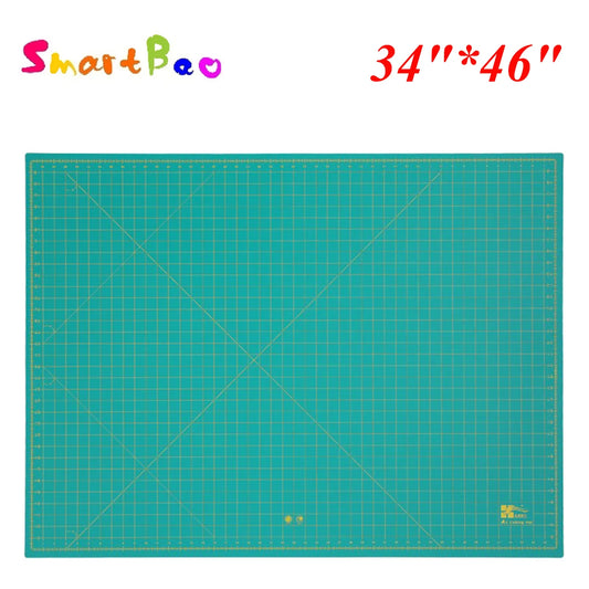 Tapete de corte Clocore A0 de gran tamaño, color blanco, 3 mm de grosor, 90 cm x 120 cm (46 x 34 pulgadas)