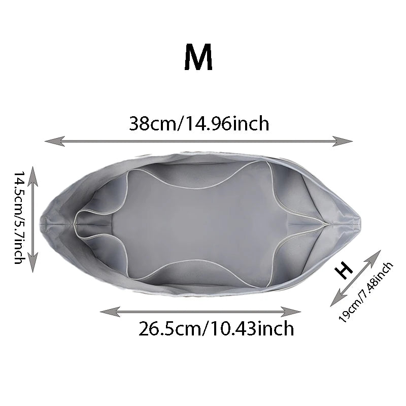 Bolsa interior grande y pequeña, bolsa interior de almacenamiento con asa larga, bolsa interior de nailon BIB-LC