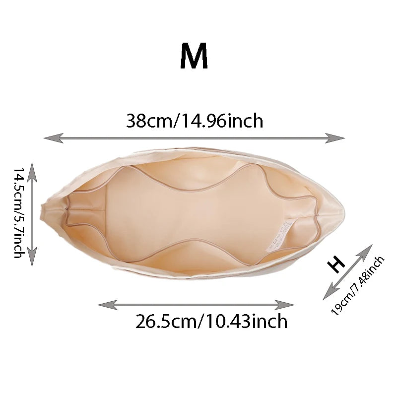 Bolsa interior grande y pequeña, bolsa interior de almacenamiento con asa larga, bolsa interior de nailon BIB-LC