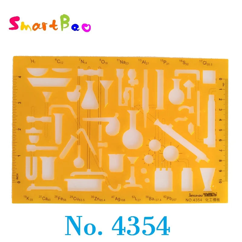 Kit de regla de dibujo de plástico Clocore, regla de dibujo geométrico para dibujar ilustraciones y arquitectura. Venta al por mayor.