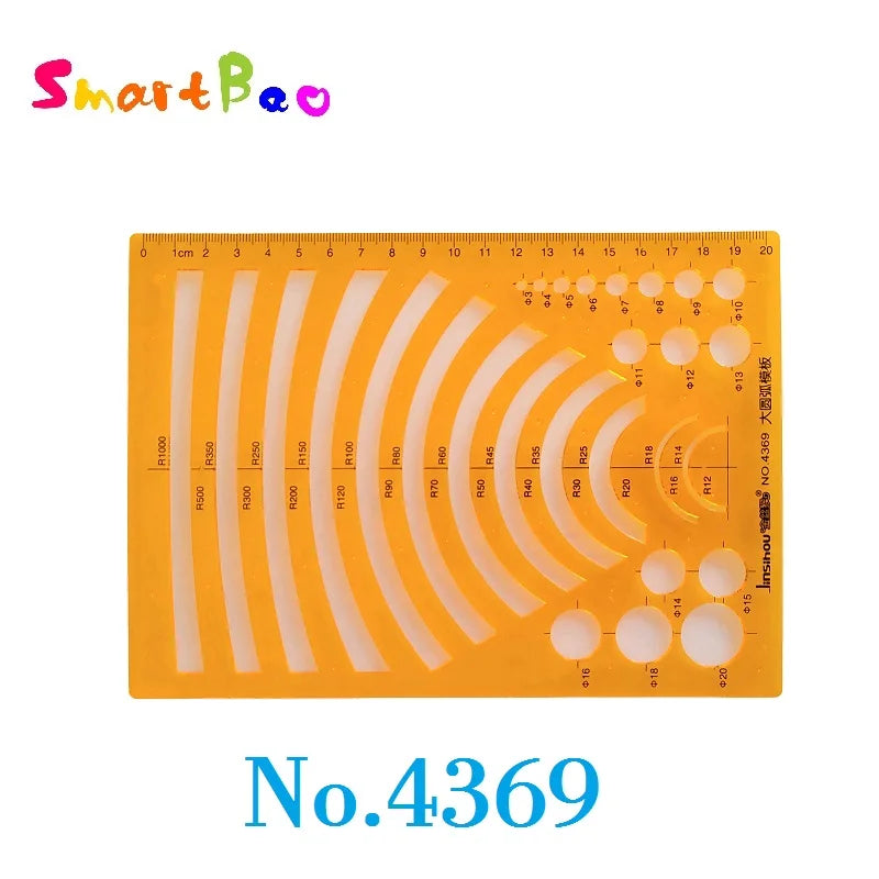 Kit de regla de dibujo de plástico Clocore, regla de dibujo geométrico para dibujar ilustraciones y arquitectura. Venta al por mayor.