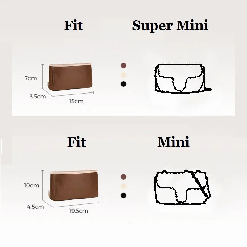 Podcore Handbag Inside Purse Organizer Insert Bag in Bag Tote Shaper Good Gift for Your Luxury Handbags