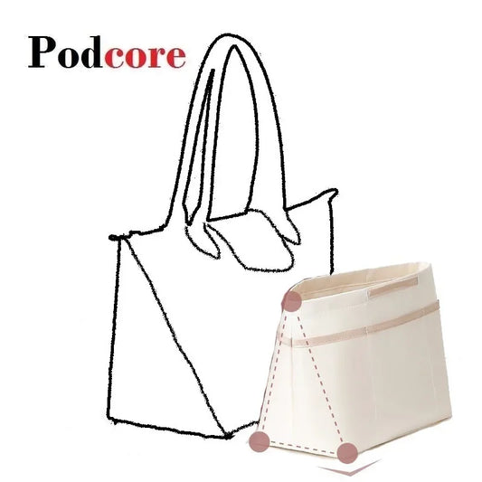 Inserto organizador de bolsos para bolsos Organizador de bolsos de mano para mi bolso de mano Bolso de mano de lujo 