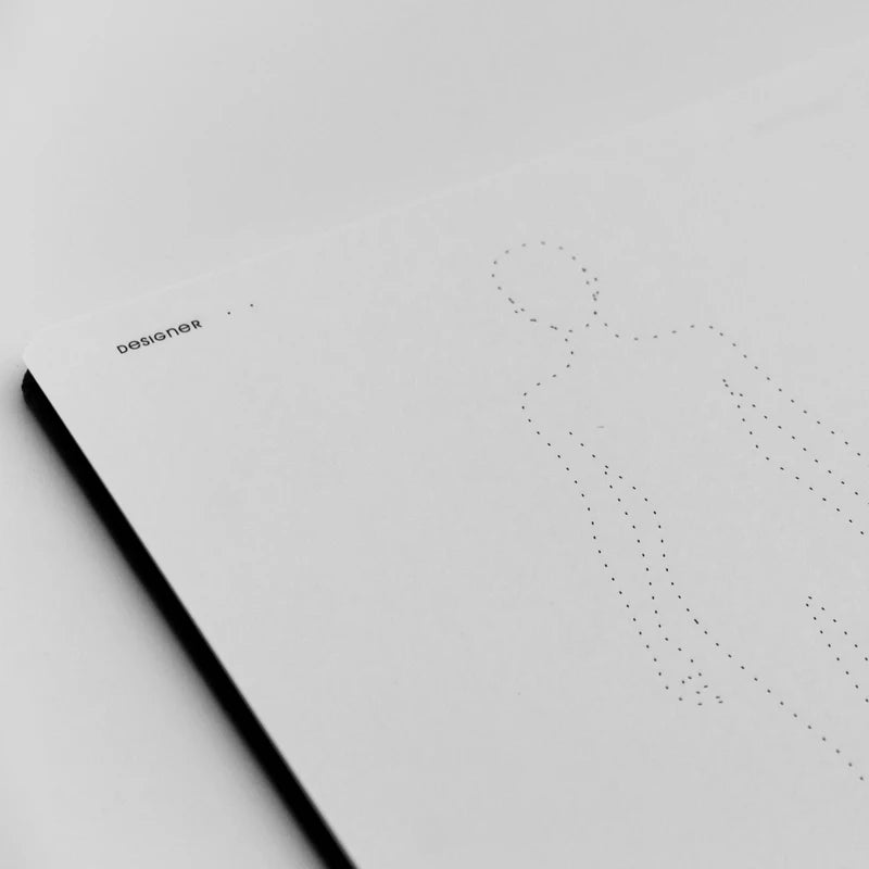 Cuaderno de bocetos de diseño de moda Clocore A5 para mujer, plantilla de cuerpo humano, bocetos de estilo masculino A4, herramientas de diseño de ropa, 50 hojas de papel (120 g)