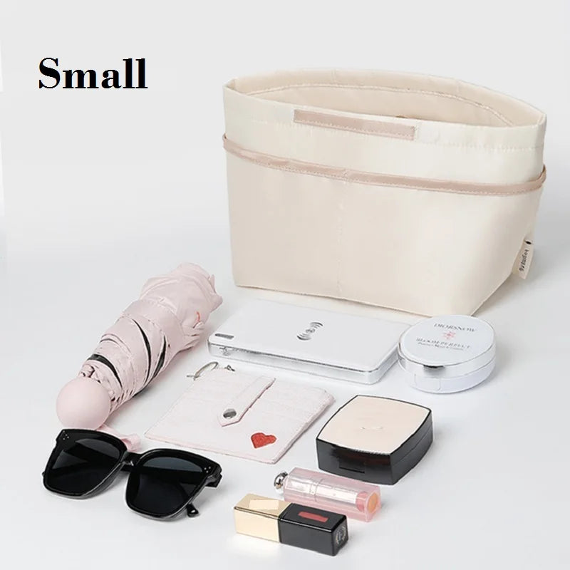 Purse Organizer Insert for Handbags – Lightweight Nylon Tote Bag Organizer for Longchamp Le Pliage (Large/Medium/Small), Non-Slip, Odorless, Washable, Custom Fit, Multi-Pocket Storage