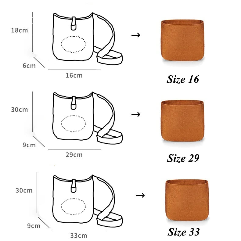 Organizador de inserción premium: bolsa de maquillaje y almacenamiento de satén de sarga de lujo, organizador multiusos para bolsos con estructura de soporte y protector de forro para bolsos de mano, bolsos de diseñador y bolsos de mano.