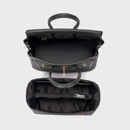 Clocore Fashion Satin Insert Bag for Birkin Handbag Size 25 30 35 Purse Organizer Insert & Tote Shaper Perfect Accessories for Your Bag