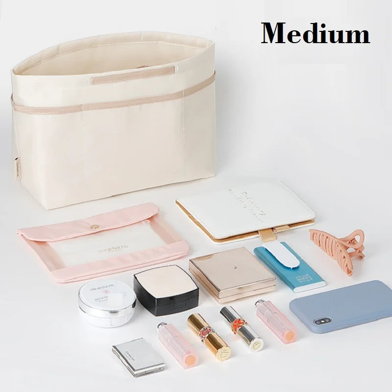 Purse Organizer Insert for Handbags – Lightweight Nylon Tote Bag Organizer for Longchamp Le Pliage (Large/Medium/Small), Non-Slip, Odorless, Washable, Custom Fit, Multi-Pocket Storage