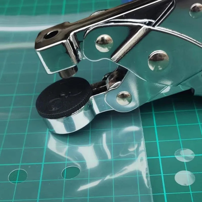 Perforadora de bolsas de plástico, alicates manuales para perforar películas, bolsas de OPP, envases y contenedores de alimentos. Herramienta de corte de un solo orificio. 