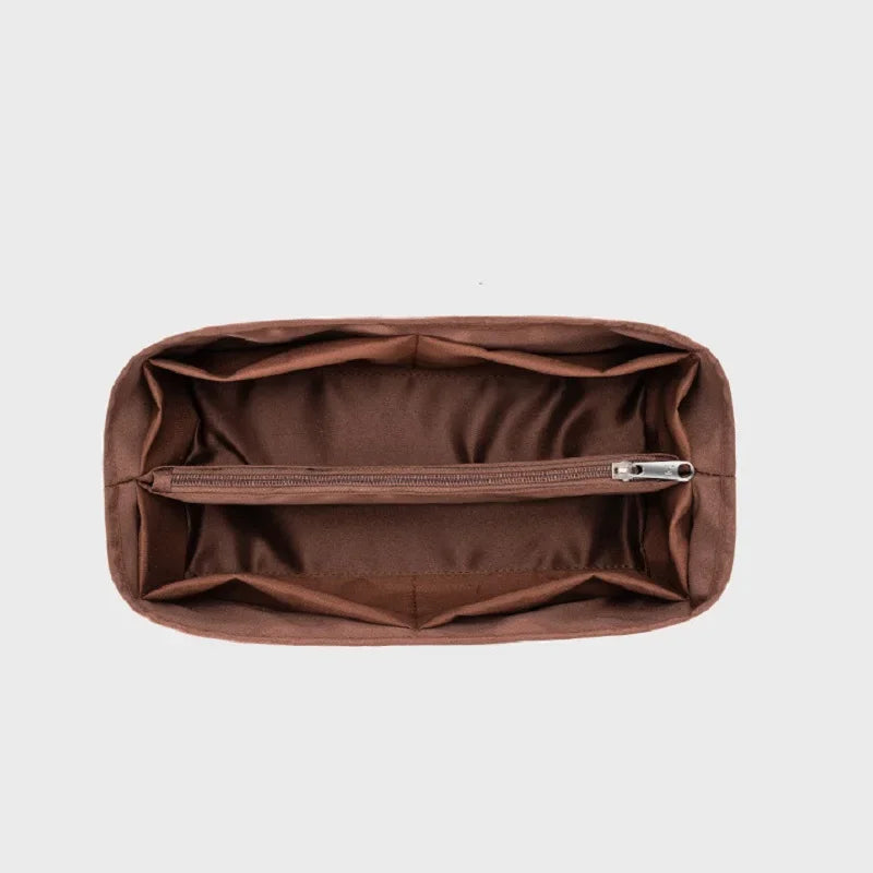 Clocore Fashion Satin Insert Bag for Birkin Handbag Size 25 30 35 Purse Organizer Insert & Tote Shaper Perfect Accessories for Your Bag
