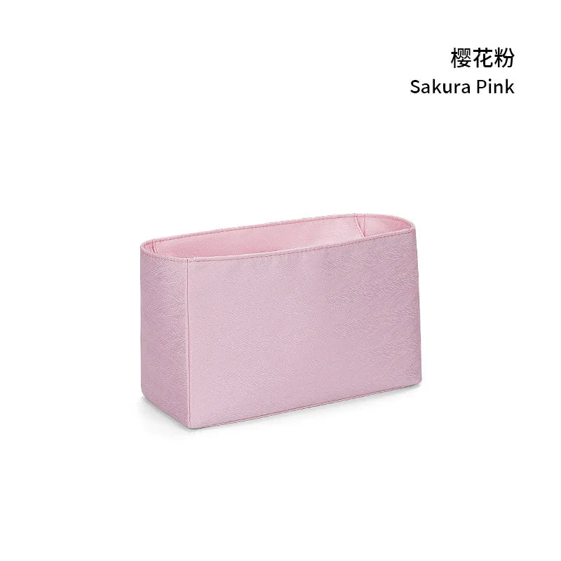 Satin Organizer Insert for Channel 22 Small Handbag – Multi-Functional Cosmetic Pouch & Scratch-Resistant Inner Protector for Handbag