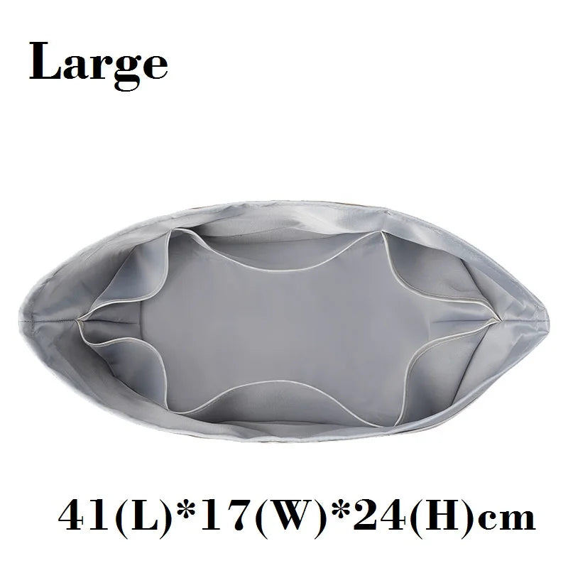 Purse Organizer Insert for Handbags – Lightweight Nylon Tote Bag Organizer for Longchamp Le Pliage (Large/Medium/Small), Non-Slip, Odorless, Washable, Custom Fit, Multi-Pocket Storage