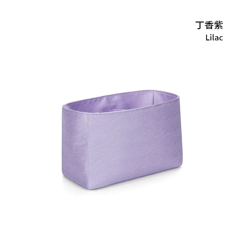 Satin Organizer Insert for Channel 22 Small Handbag – Multi-Functional Cosmetic Pouch & Scratch-Resistant Inner Protector for Handbag