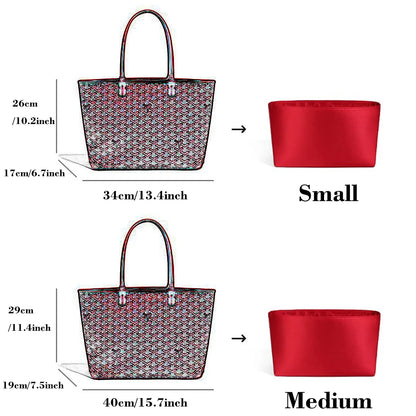 Organizador de lujo de acetato para bolsos Goyard Artios - Inserto ecológico - Forro de tacto sedoso para bolsos de diseñador 