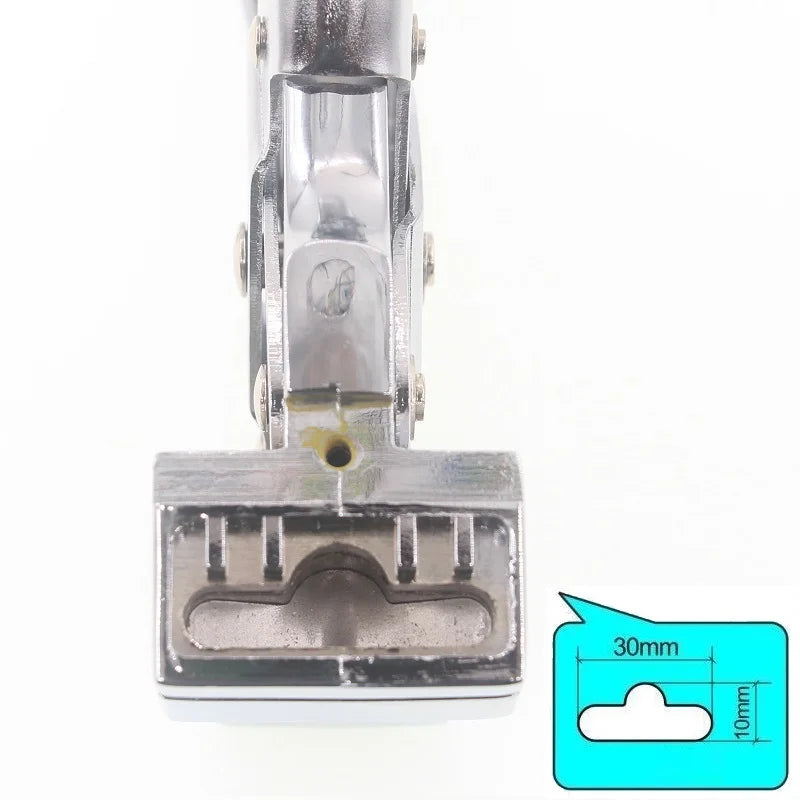 Perforadora de agujeros para colgar, perforadora de ranuras europeas, perforadora de agujeros para colgar, perforadora manual para tarjetas de PVC y tarjetas de identificación, gancho de clavija estándar