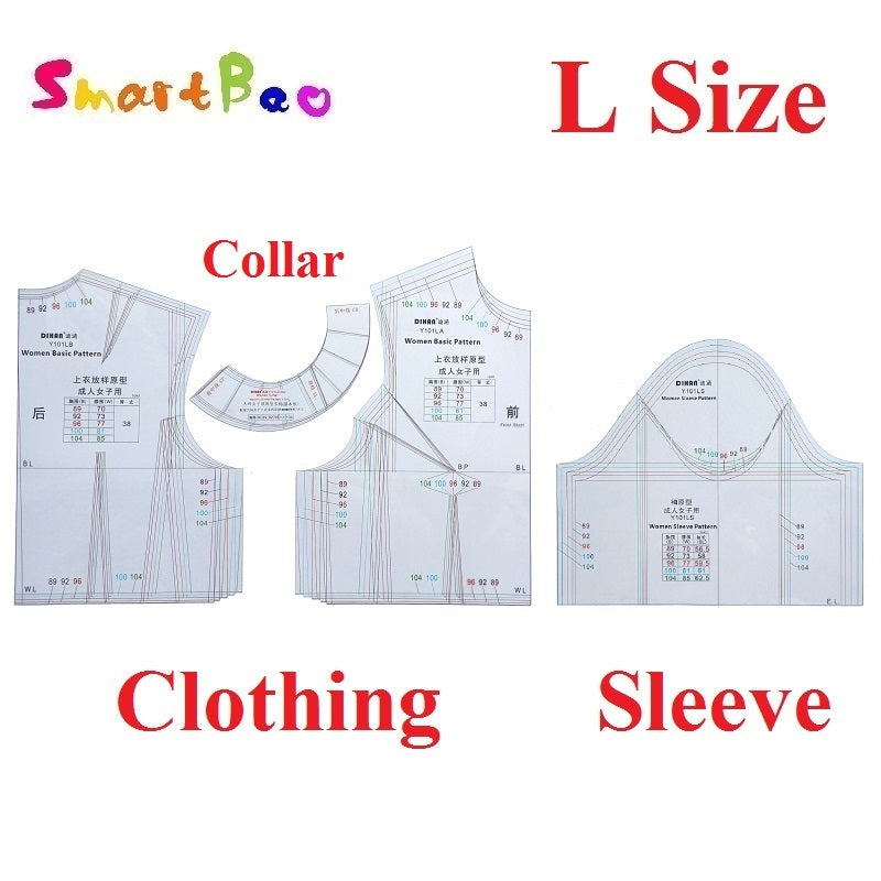 Prototype Sewing Patterns L Size Plastic Sewing Pattern Template - Professional Clothing Prototy ...