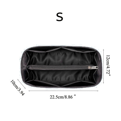 Clocore Fashion Satin Insert Bag for Birkin Handbag Size 25 30 35 Purse Organizer Insert & Tote Shaper Perfect Accessories for Your Bag