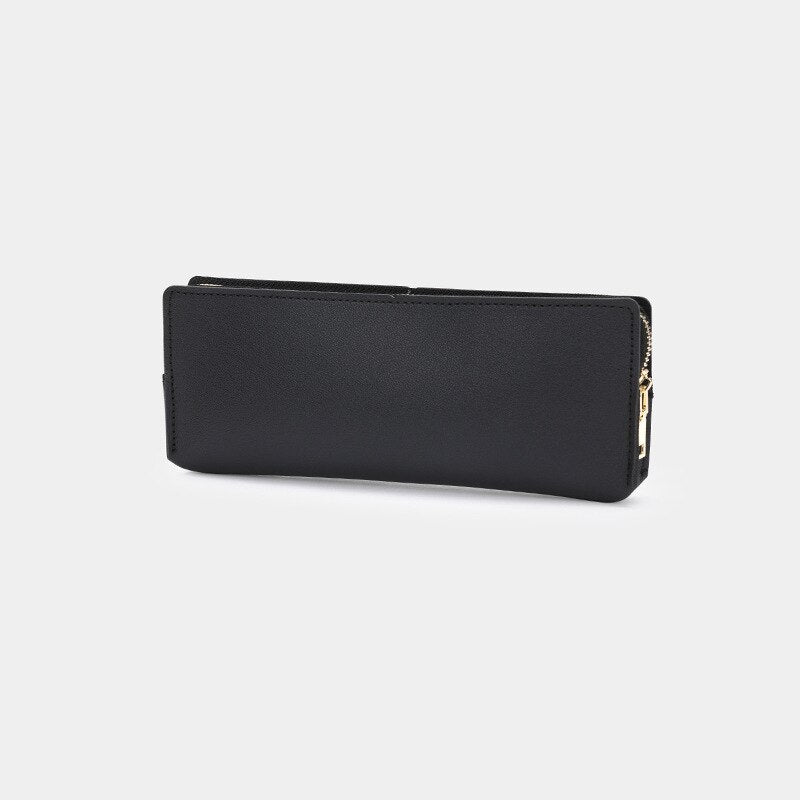 Smartbao Black Leather Pencil Pouch