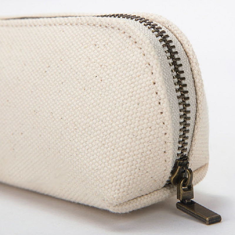 Estuche de lona con cremallera